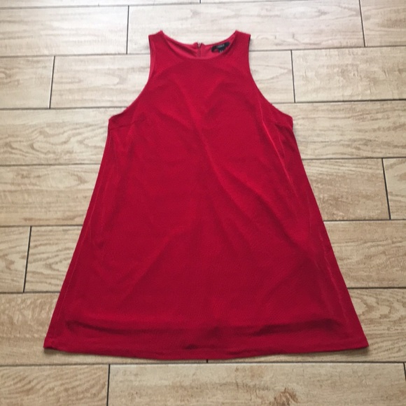 Forever 21 Red Sleeveless Dress Sz L - Picture 6 of 7